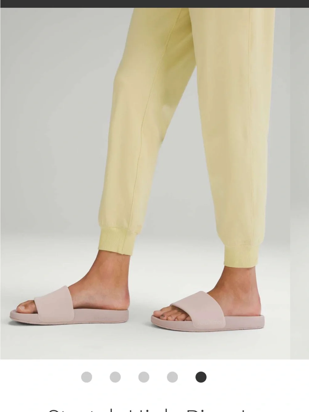 NWT Lululemon Stretch High Rise Jogger Finch Yellow Size 6